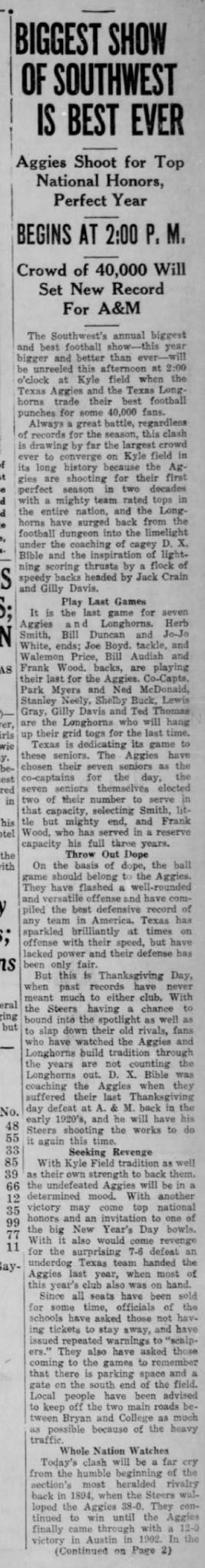 The Eagle Archives: November 30, 1939